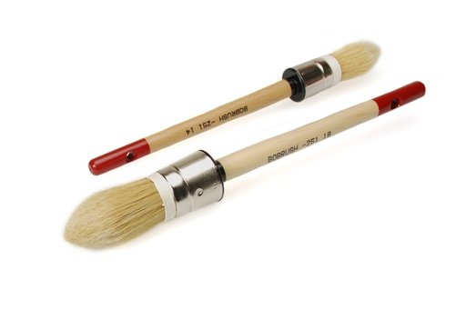 [251/08] BOBRUSH RONDE  KWAST BLOND NR08 PUNT