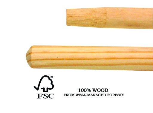 [7901] BOBRUSH BORSTELSTEEL HOUT 1,40M
