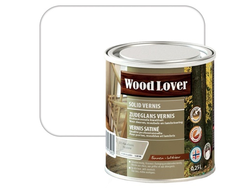 WOODLOVER SOLID VERNIS 001 KLEURLOOS 0,25L