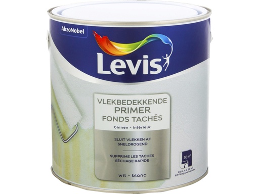 [LV5288077] Levis Vlekbedekkende Primer 2,5l wit