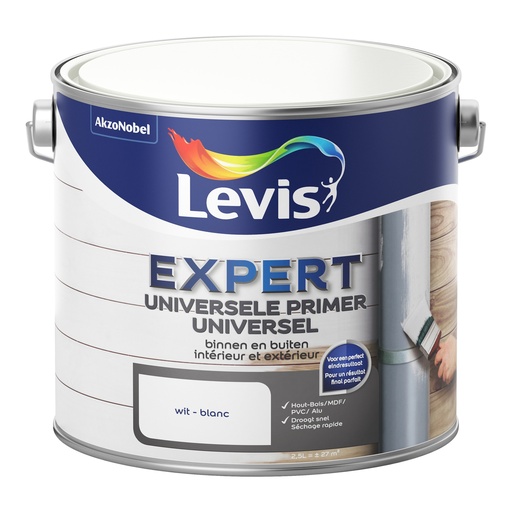 Levis Expert Universele Primer 2,5l Wit