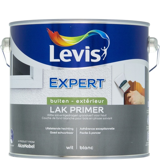 [L  PRH025] Levis Expert Primer Hout Buiten 2,5l Wit