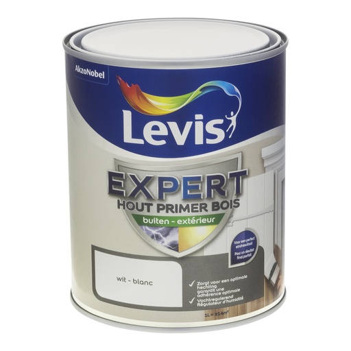 Levis Expert Primer Hout Buiten 1l Wit