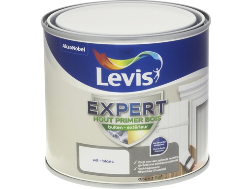 Levis Expert Primer Hout Buiten 0,5l Wit