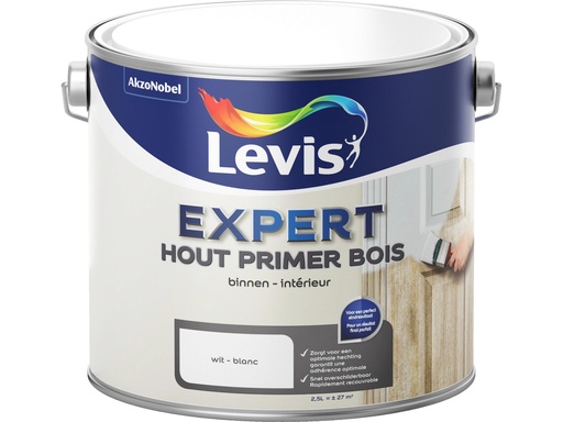 Levis Expert Primer Hout Binnen 2,5l Wit