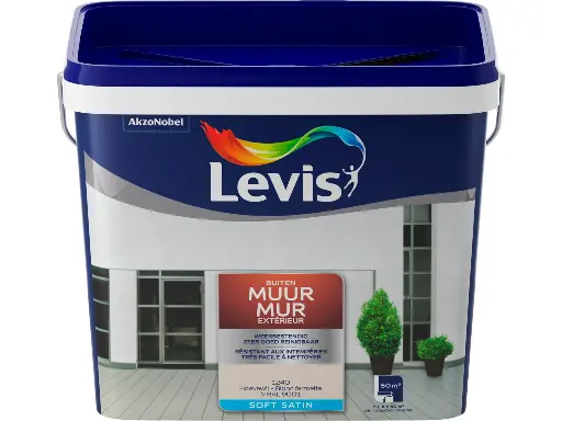 Levis Gevelverf Zijdeglans 5l Hoevewit