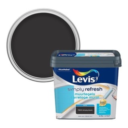 [LV5687449] Levis Simply Refresh muurverf tegels zijdeglans 0,75l simply black