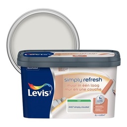 [LV5687490] Levis Simply Refresh muurverf 1 laag mat 2l simply clouded