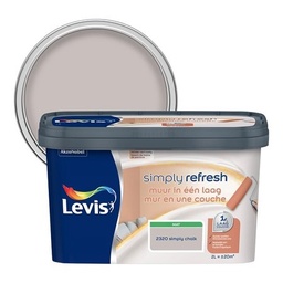 [LV5687492] Levis Simply Refresh muurverf 1 laag mat 2l simply chalk