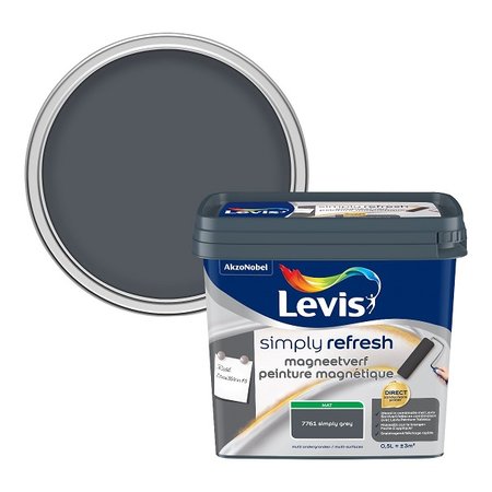[LV5687411] Levis Simply Refresh magneetverf mat 0,5l simply grey