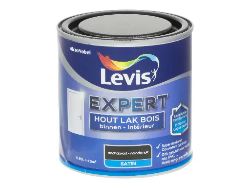 [LRS104+7899] Levis Expert Binnenlak Zijdeglans Nachtzwart 250 ml