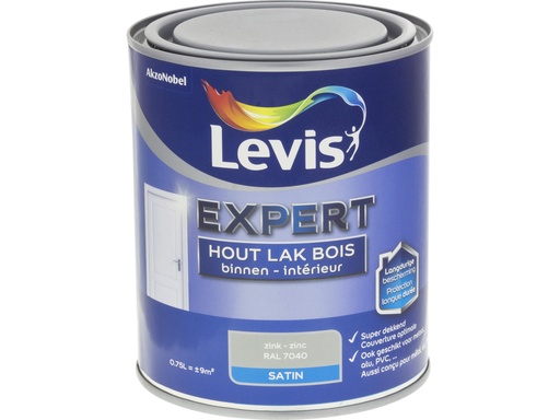 Levis Expert Binnenlak Zijdeglans Zink 750 ml
