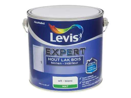 [L5272494] Levis Expert Binnenlak Mat Wit 2,5l