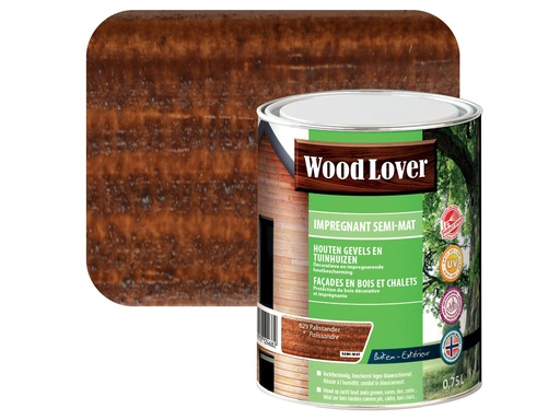 WOODLOVER IMPREGN. SEMI-MAT 629 PALLISANDER 0,75 LITER