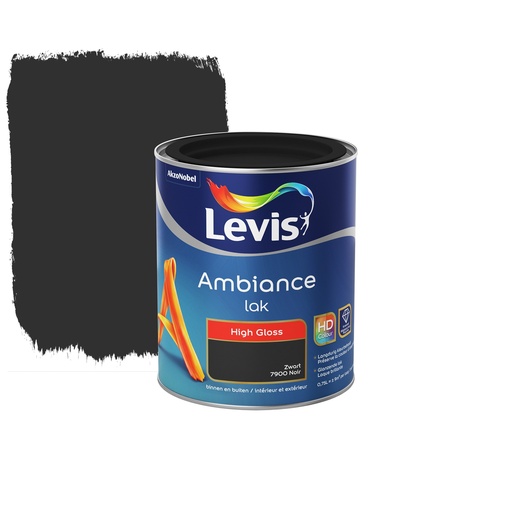 Levis Ambiance Lak Hoogglans 7900 Zwart 750 ml