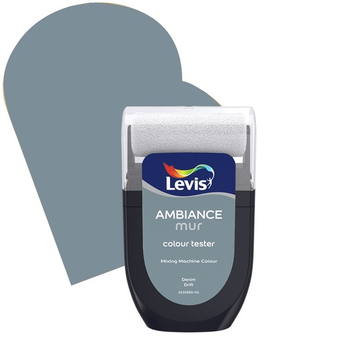 [LV5357146] Levis Ambiance Tester Muurverf Extra mat 30ml 6510 Denim Drift