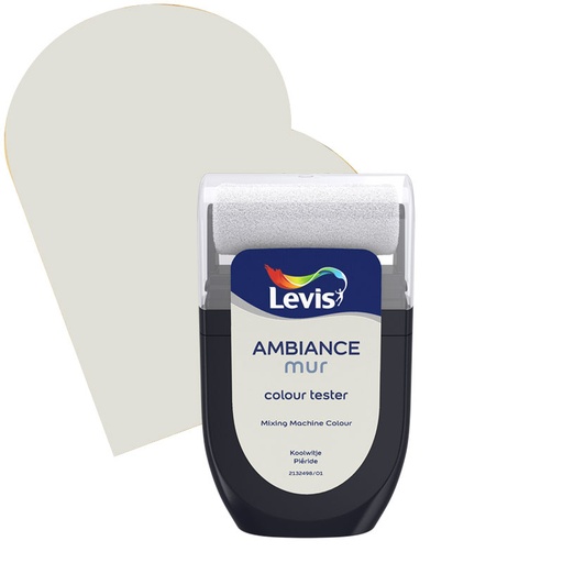 [LV5357154] Levis Ambiance Tester Muurverf Extra mat 30ml 5222 Koolwitje