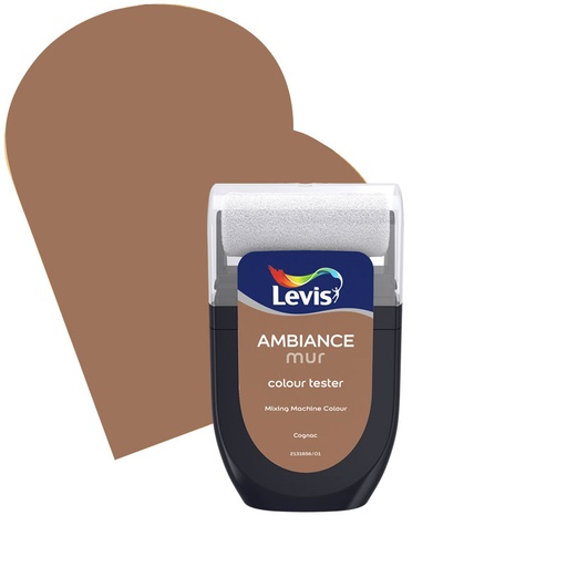 [LV5357149] Levis Ambiance Tester Muurverf Extra mat 30ml 1624 Cognac