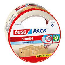 [1001351] TESA VERPAKKINGSTAPE TRANSPARANT STRONG 50MMX66M
