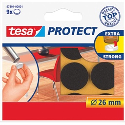 [1003212] TESA BESCHERMVILTJES BRUIN Ø26 9S