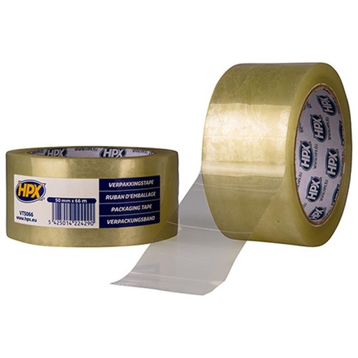 [VT5066] HPX ROL VERPAKKINGSTAPE TRANSPARANT 50MMX66M