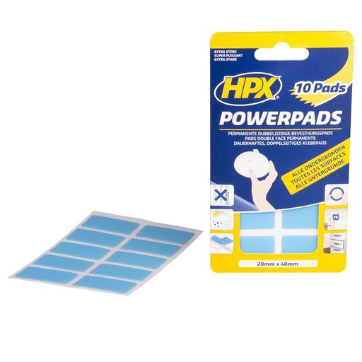 [HPXPA2040] HPX POWERPADS 20MM X40MM 10ST