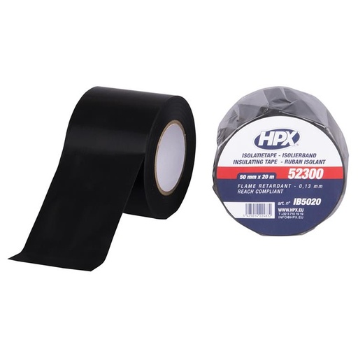 [IB5020] HPX PVC ISOLATIETAPE ZWART 50mm/20M