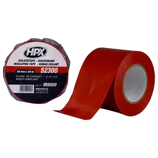 [IR5020] HPX PVC ISOLATIETAPE ROOD 50mm/20M