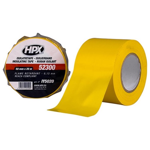 [IY5020] HPX PVC ISOLATIETAPE GEEL 50mm/20M