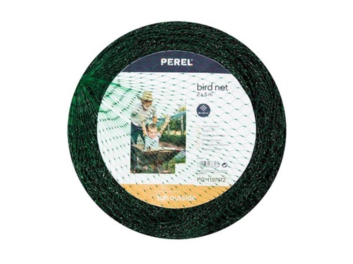 [GBN25] Vogelnet, Polyester, Maaswijdte 2 cm², 2 x 5 m, Groen