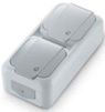 [SQ-240033] SHOQ Stopcontact Opbouw Dubbel IP54 Grijs - Verticaal