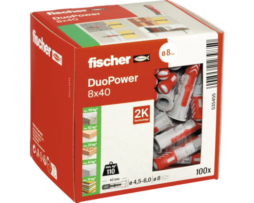 [535455] Fischer Plug Duopower 8X40 100st