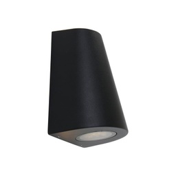 WANDLAMP LED'S Light BUITEN MAT ZWART PYRAMIDE UP DOWN 2 X GU10