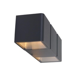 WANDLAMP LED'S Light BUITEN MAT ZWART 2 X 3W