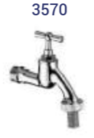 [07357015] Dubbeldienst Kraan Verchroomd Blinkend 1/2"