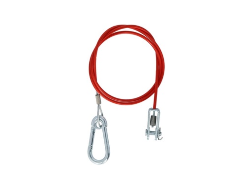 [0438116] Breekkabel musketonhaak 100cm 1500N/150kg