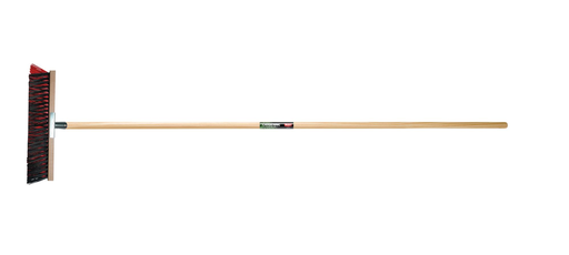 [4090201] Polet Bezem PP Rood+Zwart 70mm met Steel 400mm - 150cm