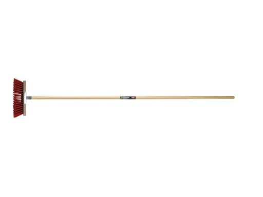 [4090101] Polet Bezem PP Rood + Staaldraad 75mm met Steel 270mm