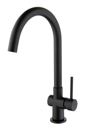 [185862] Cocoon black Eengreepsmengkraan keuken