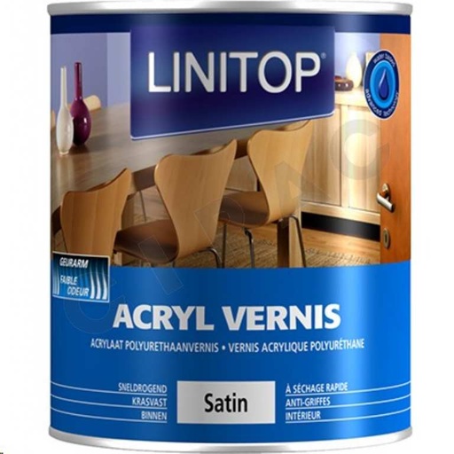 Linitop Vernis Acryl Zijdeglans 0,75l Kleurloos