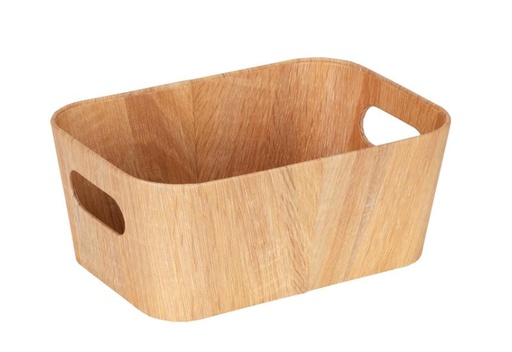 [26566100] WENKO Opbergmand Longiano S FSC Beige 26x18cm