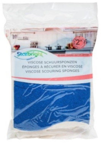 [1011818] STARBRIGHT NON-SCRATCH SPONS 10X9X2,5CM 2ST