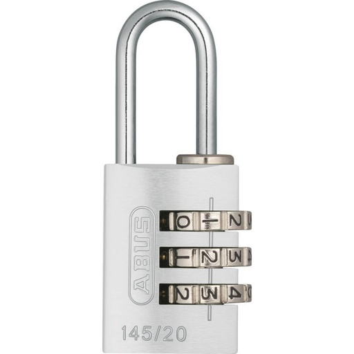 [ABU46574] ABUS HANGSLOT CIJFERCOMBINATIE 145/20 ZILVER