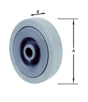 [1-1470-100] VERVANGWIEL RUBBER 100MM