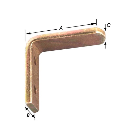 [S-2128] Stoothaken Voor Rolluiken Verzinkt 56x20mm 2st