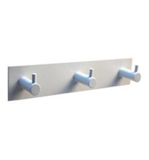 [1-6066-1-3] Kapstok 3 Haken - Wit