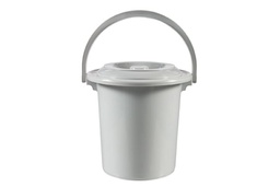 [2860099] TOILETEMMER 10L LICHT GRIJS 31X31XH32 CURVER