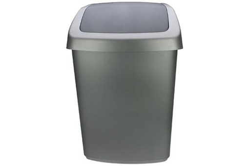[03987-373-00] SWING CURVER AFVALBAK ZILVER-ANTHRACIET 50L RP