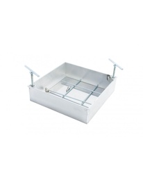 [KDA860] KLINKERDEKSEL 60X60CM HOOGTE 8CM ALUMINIUM H 8CM -60X60