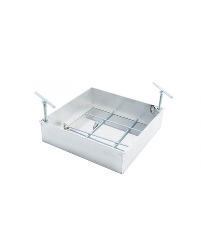 [KDA860] KLINKERDEKSEL 60X60CM HOOGTE 8CM ALUMINIUM H 8CM -60X60